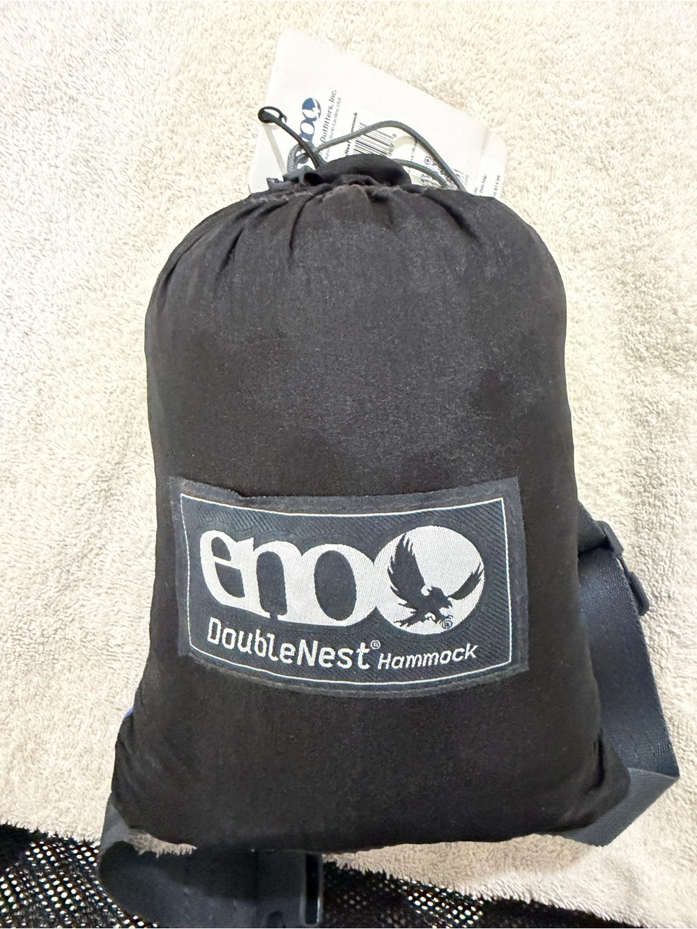 ENO DoubleNest Hammock Green Blue Black 400 lb Camping Hiking Backpacking